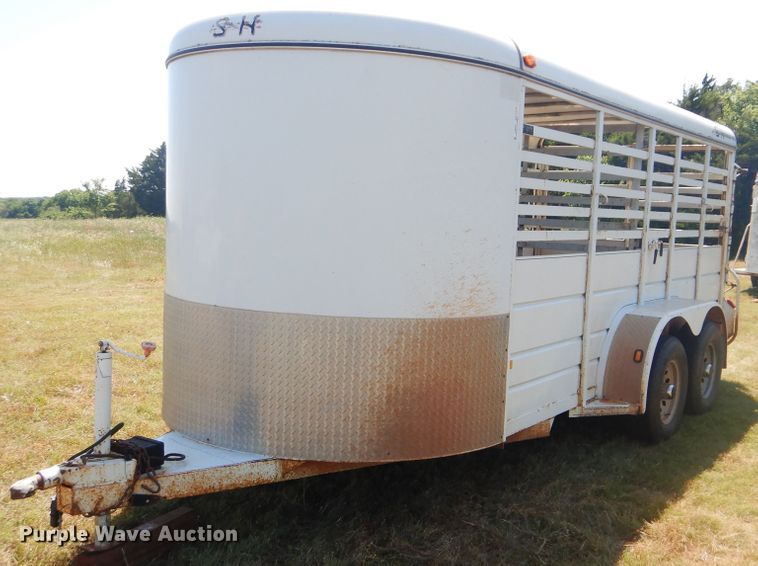 image for item GY9911 Shop built livestock trailer