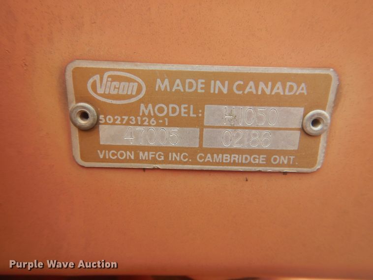 image for item GY9926 Vicon H1050 hay rake