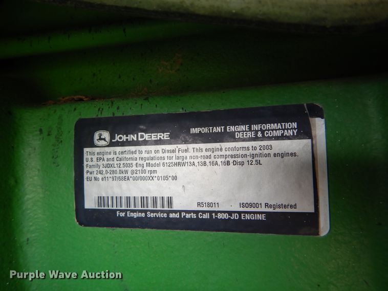 image for item HS9581 2004 John Deere 9220  4WD tractor