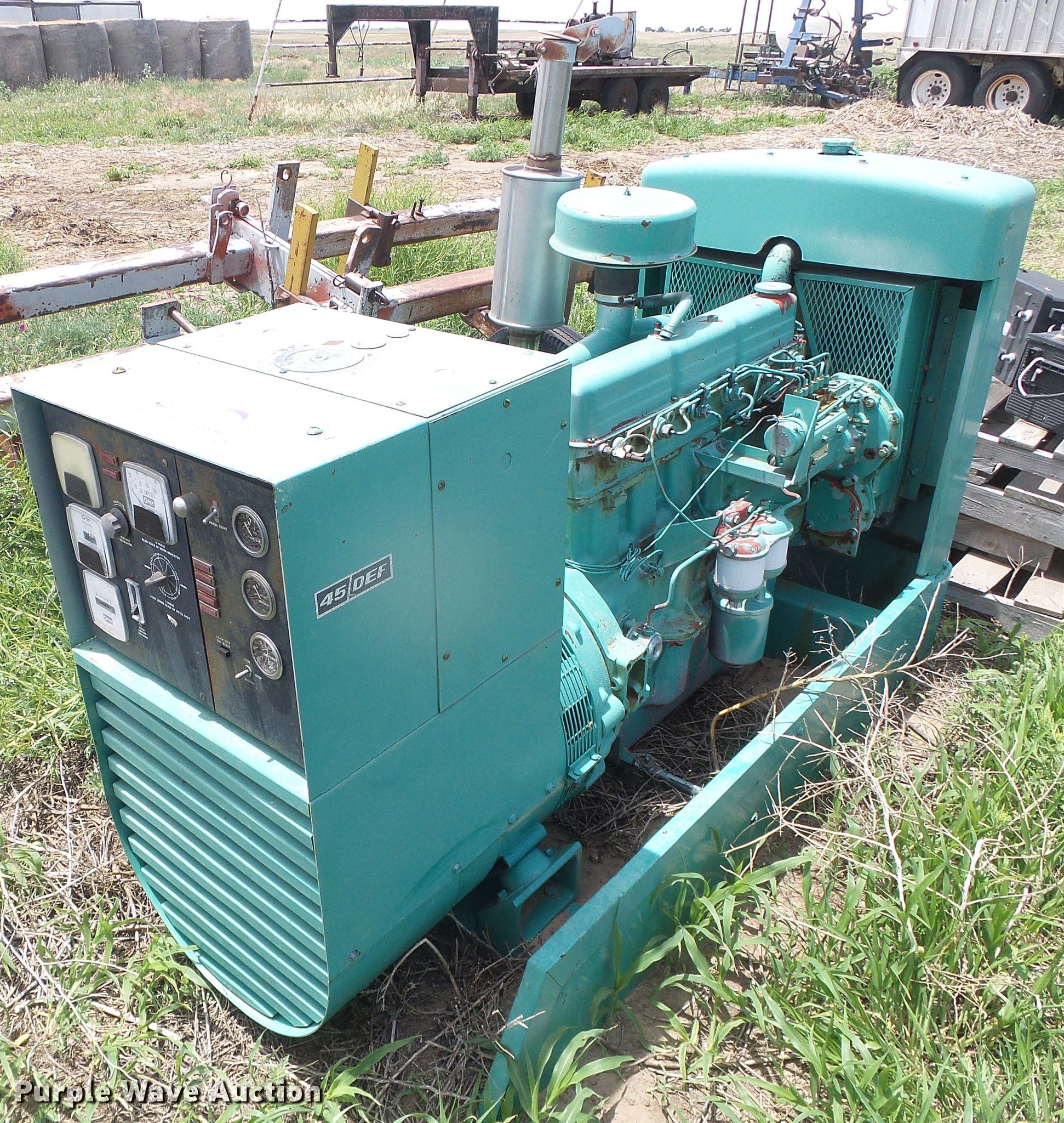 Onan 45DEF generator in Ingalls, KS Item DG0019 sold Purple Wave