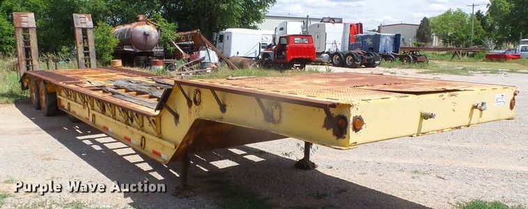 image for item DH4941 1970 Timpte LOF3T50 drop deck equipment trailer