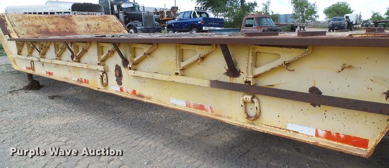 image for item DH4941 1970 Timpte LOF3T50 drop deck equipment trailer