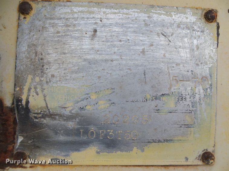 image for item DH4941 1970 Timpte LOF3T50 drop deck equipment trailer