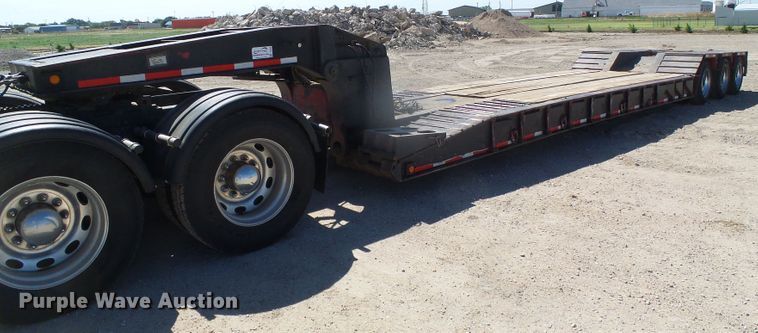 image for item DH4946 1990 Trail King TK100-DGP488 lowboy equipment trailer