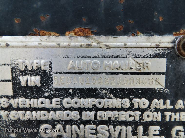 image for item DI2087 2002 Cottrell EZ-5307 Highmount Classic car trailer