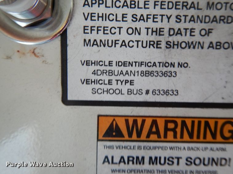 image for item DE5753 2008 International CE  school bus