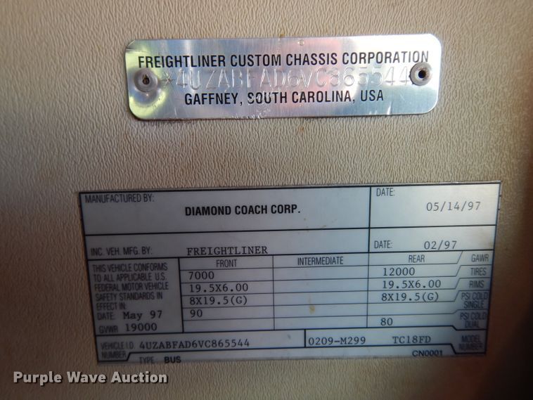 image for item DF4038 1997 Freightliner  RV