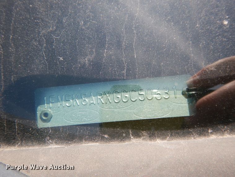 image for item DF4075 2016 Ford Explorer Police Interceptor  SUV