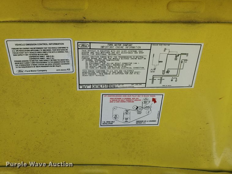 image for item DF8972 1989 Ford Econoline E350  box truck