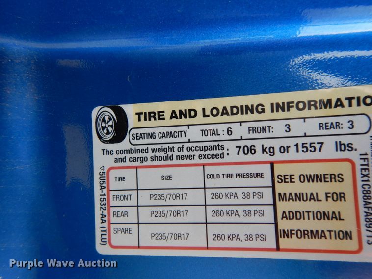 image for item DG6755 2010 Ford F150  SuperCab pickup truck