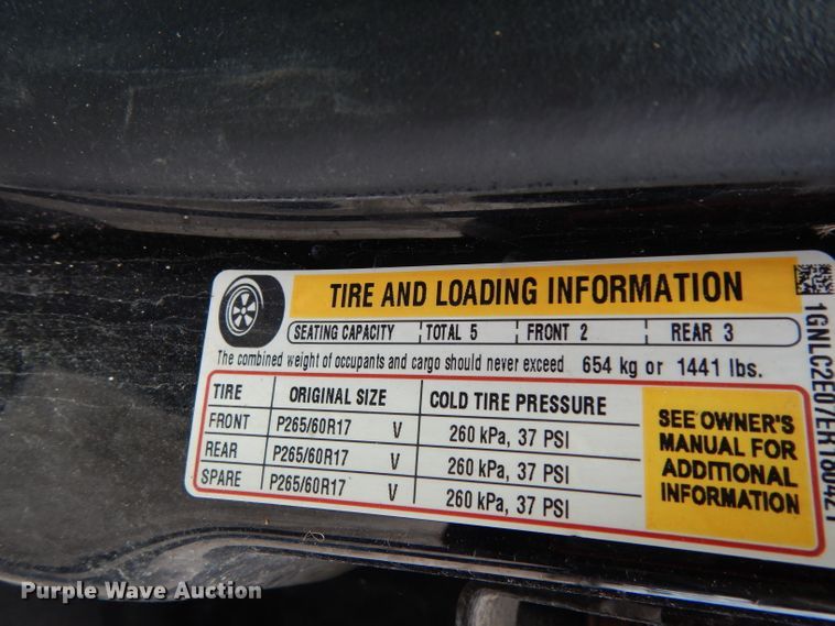 image for item DG6762 2014 Chevrolet Tahoe Police  SUV