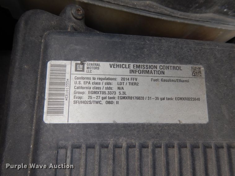 image for item DG6766 2014 Chevrolet Tahoe Police  SUV