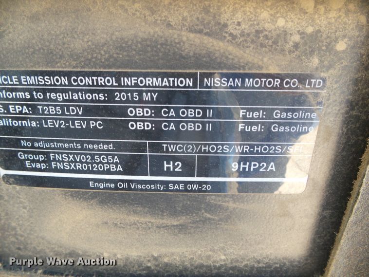 image for item DH4877 2015 Nissan Altima 2.5S