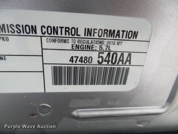 image for item DH4952 2016 Dodge Charger Police