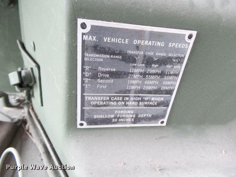 image for item GX9086 2011 Am General M998  SUV