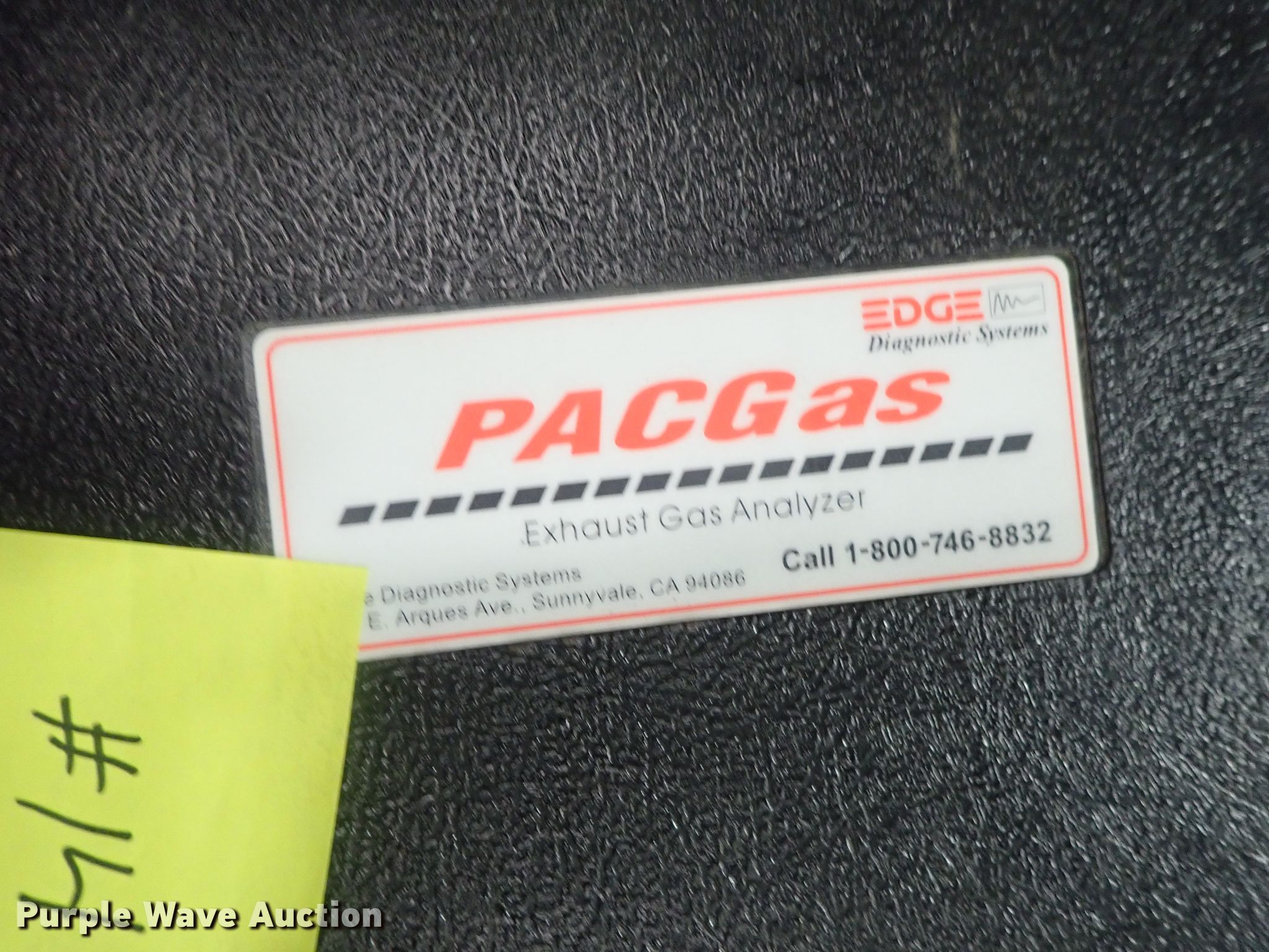 PAC Gas PNAM665 diagnostic system in Mcpherson, KS Item GX9561 sold