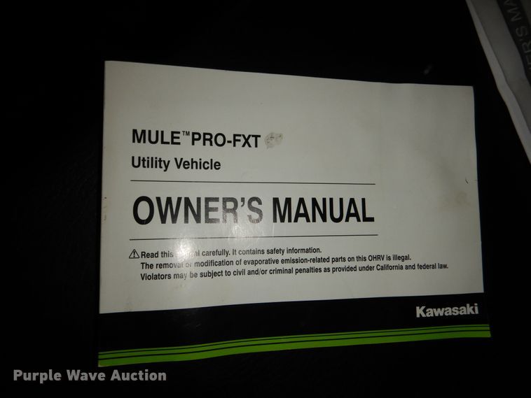 image for item DD2541 2019 Kawasaki Mule Pro FXT  utility vehicle