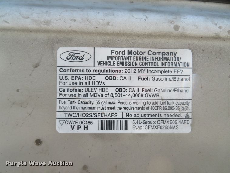 image for item DH1018 2012 Ford E350 Super Duty  box truck