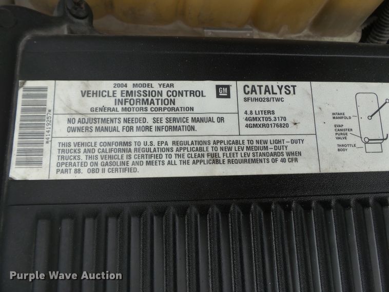 image for item DH3774 2004 Chevrolet Silverado 1500  Ext. Cab pickup truck