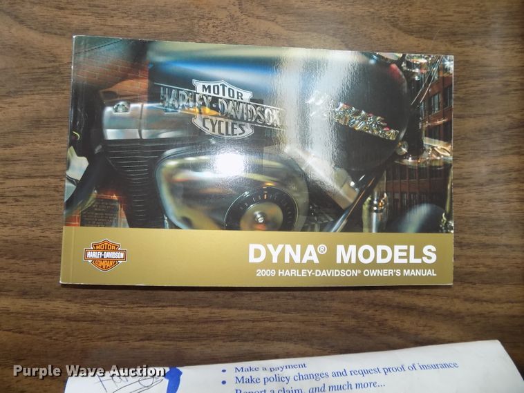 image for item DO9316 2009 Harley Davidson Dyna Super Glide FXDG motorcycle