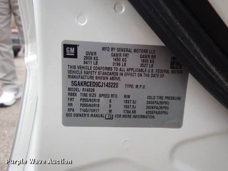 image for item FP9752 2012 Buick Enclave  SUV