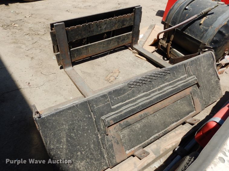 3) Hustler skid steer attachments in Topeka, KS | Item GH9998 sold | Purple  Wave