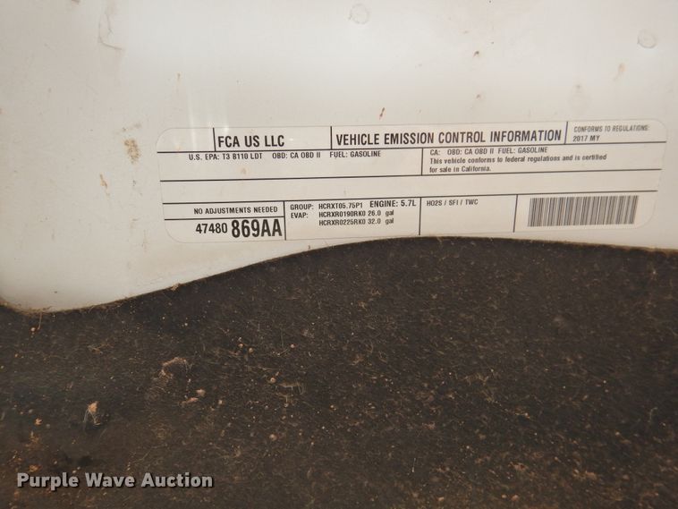 image for item GN9796 2017 Dodge Ram 1500  Crew Cab pickup truck