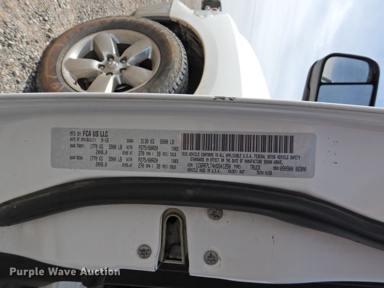 image for item GN9796 2017 Dodge Ram 1500  Crew Cab pickup truck