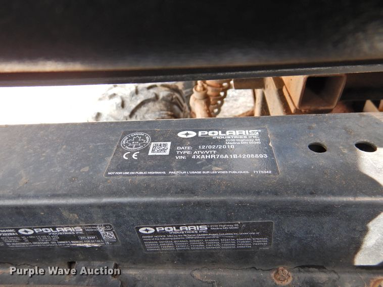 image for item GN9799 2011 Polaris Ranger  utility vehicle