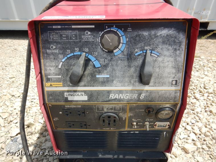 image for item GO9193 Lincoln Ranger 8 arc welder