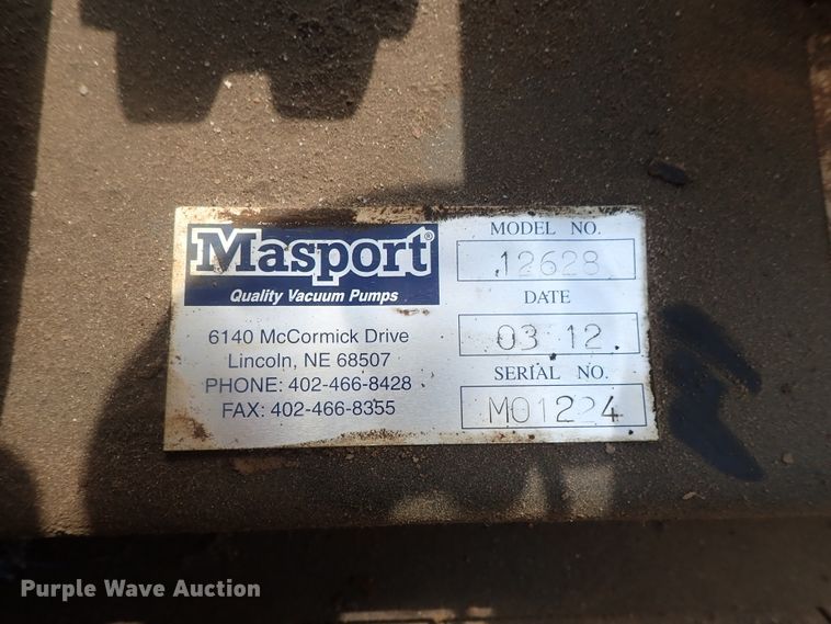 image for item GW9365 Mayport 12628 vacuum pump