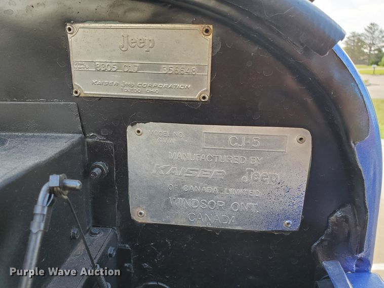 image for item HK9023 1970 Jeep CJ5  SUV