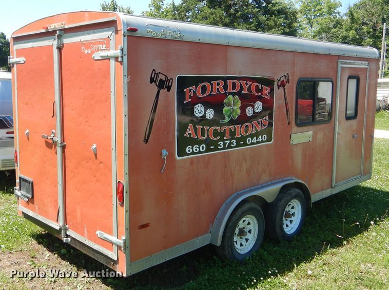image for item HM9524 2002 Doolittle enclosed cargo trailer