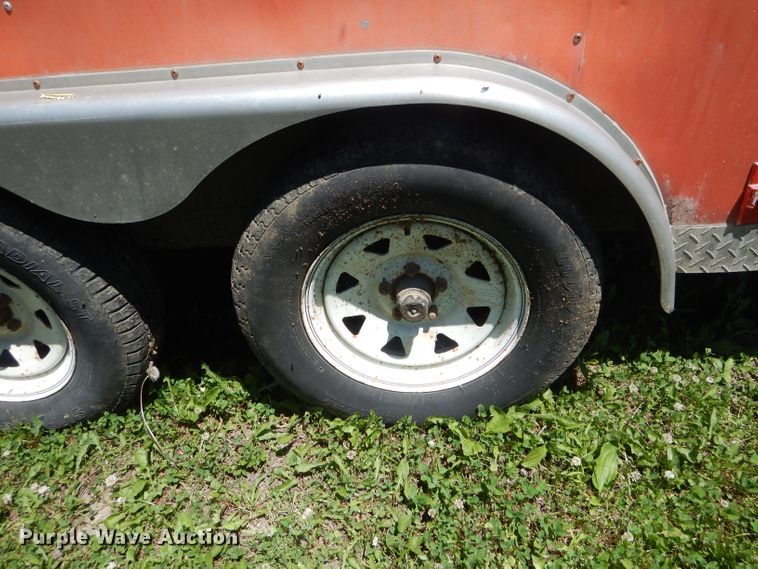 image for item HM9524 2002 Doolittle enclosed cargo trailer