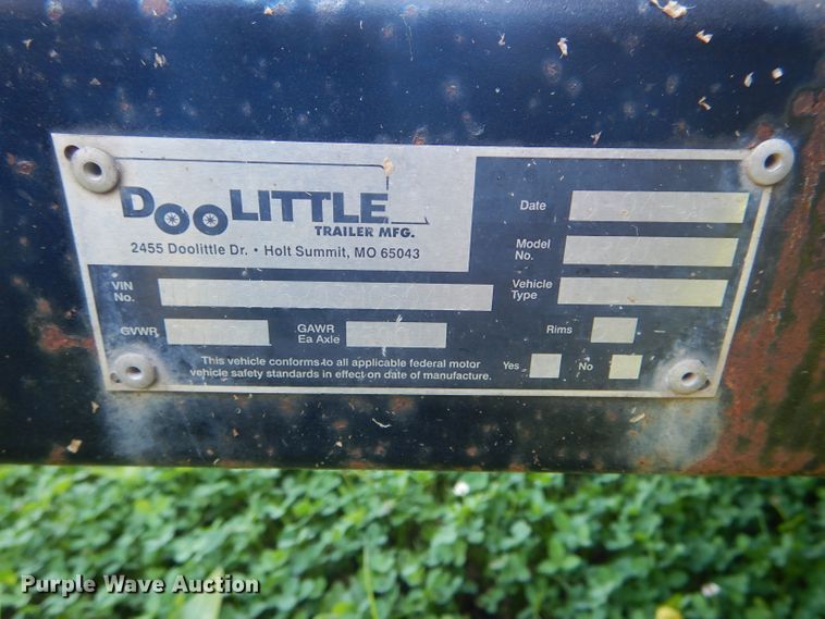 image for item HM9524 2002 Doolittle enclosed cargo trailer