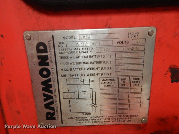 image for item HS9624 Raymond EASI  forklift