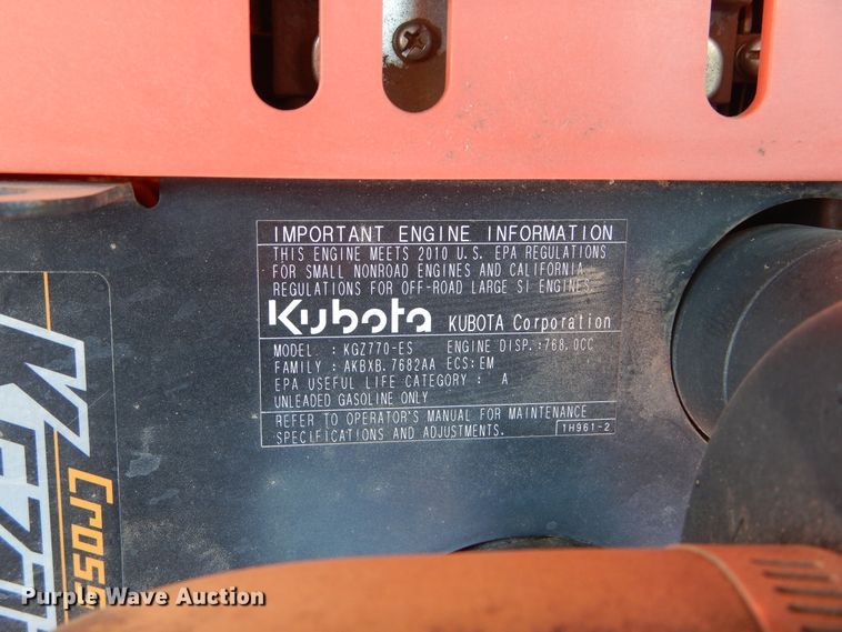 image for item HS9648 Kubota ZG227L ZTR lawn mower