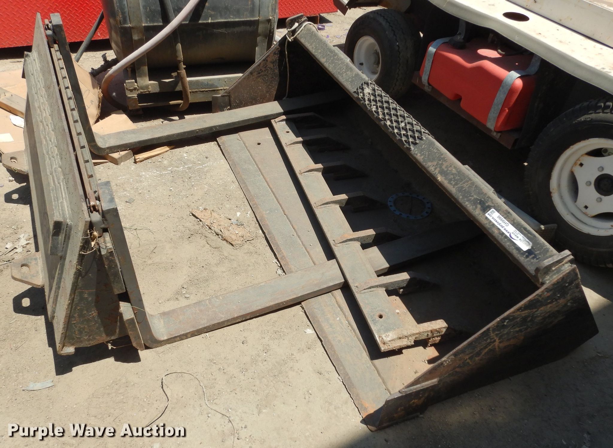 3) Hustler skid steer attachments in Topeka, KS | Item GH9998 sold | Purple  Wave