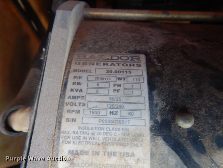 image for item DC4513 Baldor Powerlite  light plant