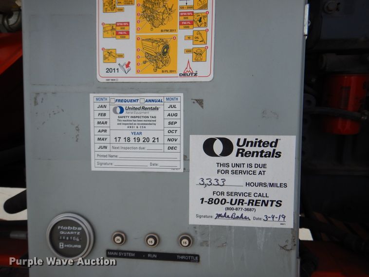 image for item DD2537 2010 Snorkel TB60  boom lift