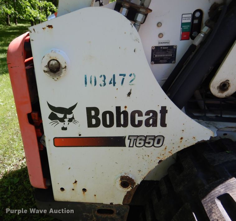 image for item DD2555 2011 Bobcat T650  skid steer loader