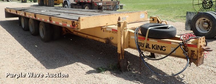 image for item DG2180 1999 Trail King TK50RB-300 tilt deck equipment trailer