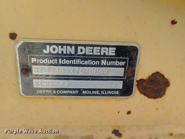 image for item DG2181 1984 John Deere 862  elevating scraper