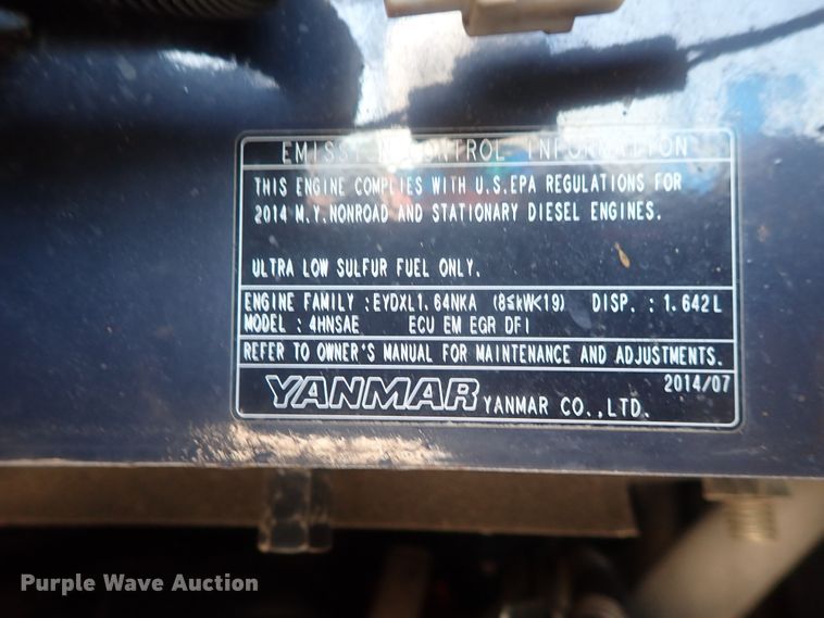 image for item DG2191 2015 Mustang 350Z NXTC  mini excavator