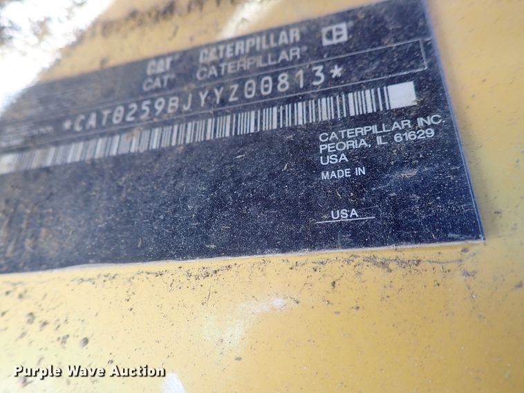 image for item DG2199 2011 Caterpillar 259B  tracked skid steer loader