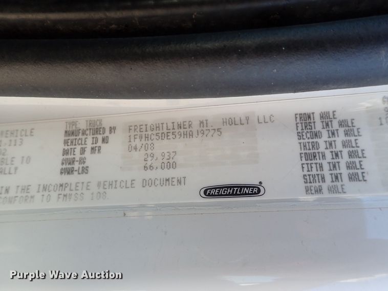 image for item DG2204 2009 Freightliner Business Class M2  roll-off container truck