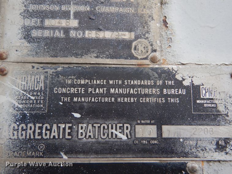 image for item DH5100 Uni-Rover 1048 concrete batch plant