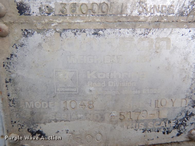 image for item DH5100 Uni-Rover 1048 concrete batch plant