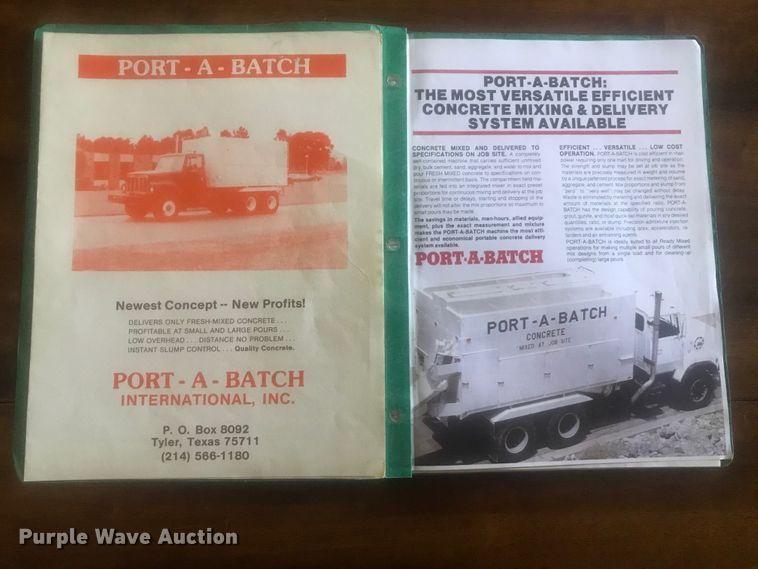 image for item DH5352 Port-a-batch concrete mixer bed