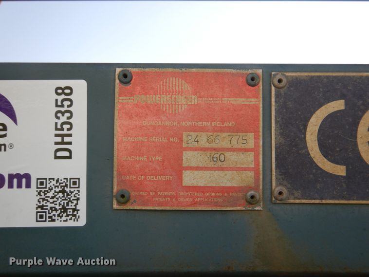 image for item DH5358 1998 Powerscreen M60  conveyor